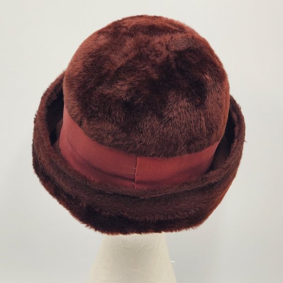 Amy New York Faux Fur & Wool Cloche main image 14